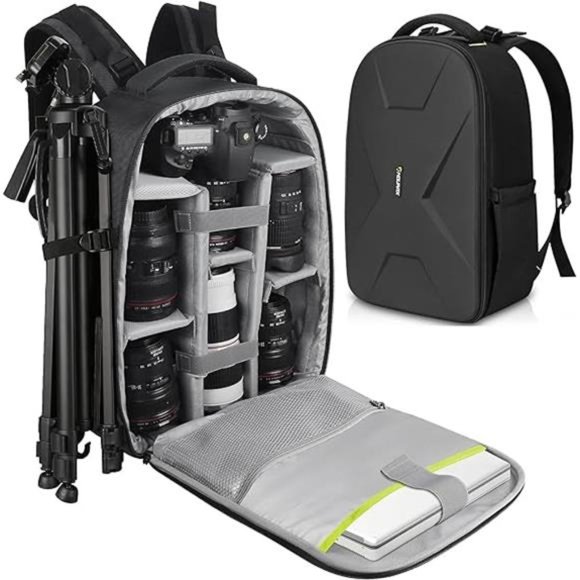 Large Camera Backpack Compatible with Canon Nikon Photographers Camera Bag - Picture 7 of 7
